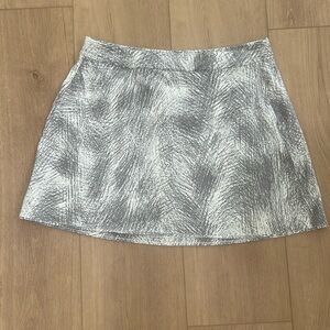 Outdoor Voices Gray and White Athletic Skirt S